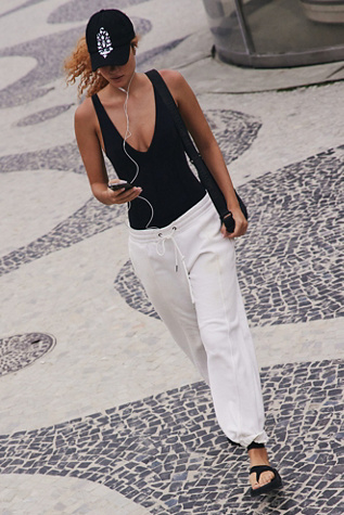 Sprint To The Finish Pants by FP Movement at Free People, Ivory, S