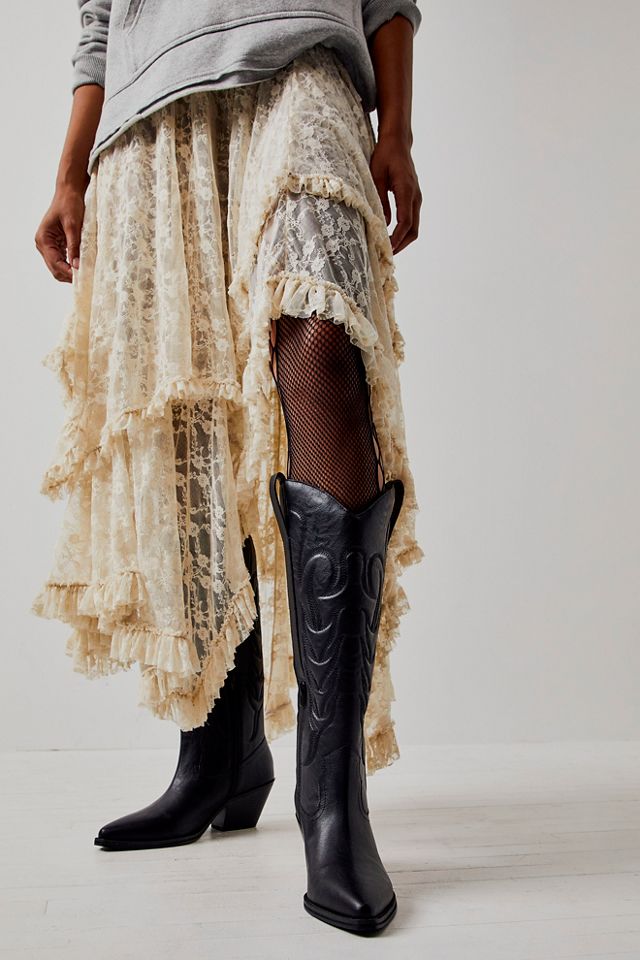 Free People Leni Tall Western Boots