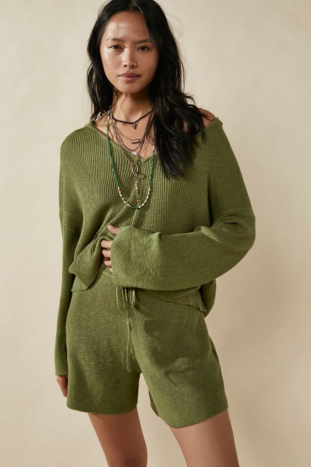 Free people hot sale green sweater