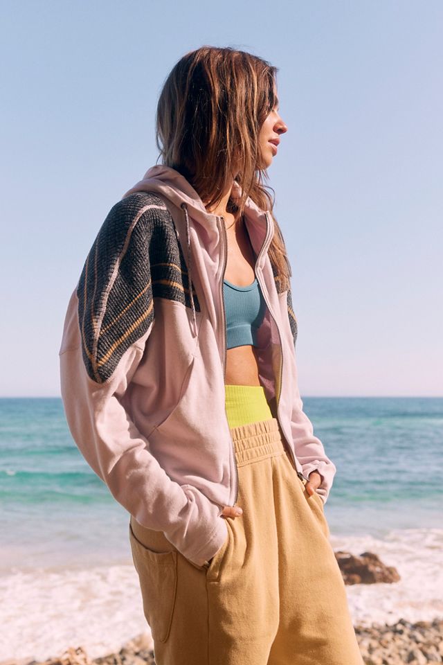 Free people zip up hoodie online