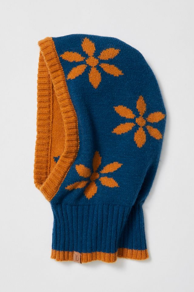 Snow Flower Knit Balaclava #1