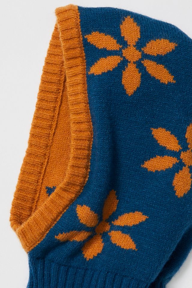 Snow Flower Knit Balaclava #2