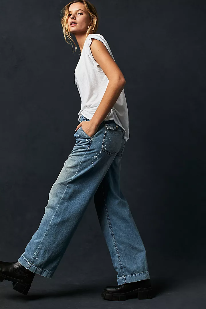 freepeople.com | Aria Low-Rise Trousers
