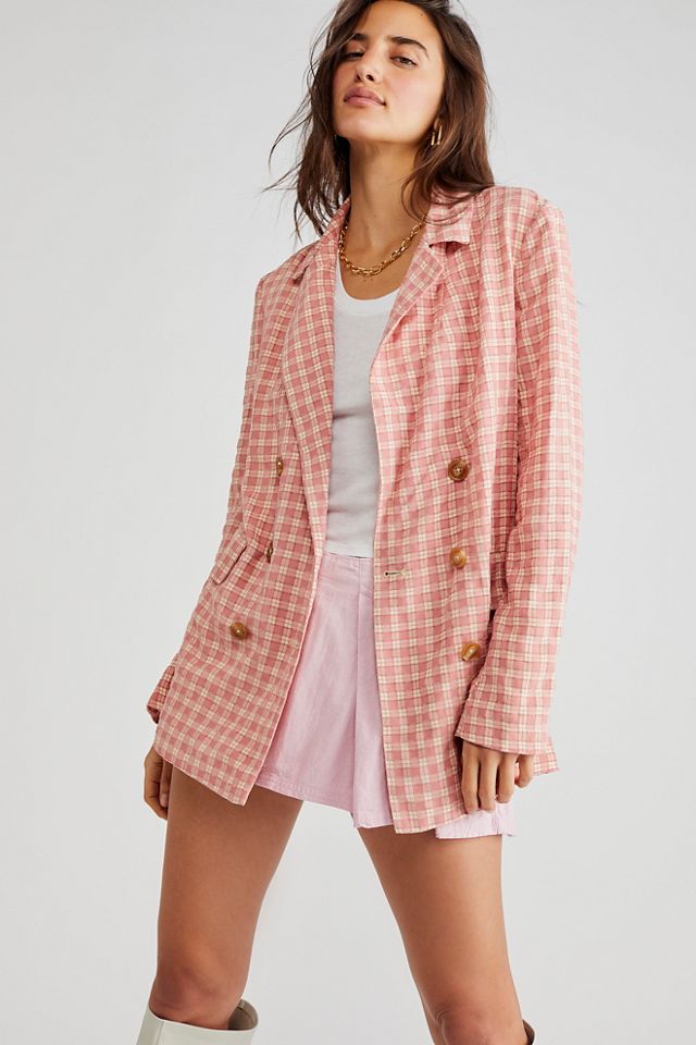 Olivia Gingham Blazer #3