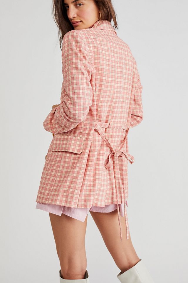 Olivia Gingham Blazer #4