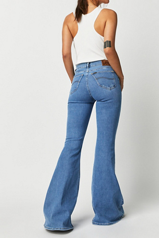Lee High-Rise Ever Fit Flare Jeans | Free People