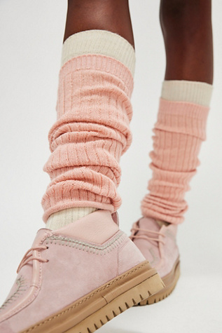 Ribbed Leg Warmers at Free People in Dusty Rose