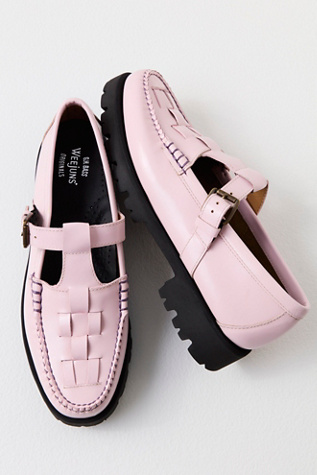 Gh Bass G.h. Bass Fisherman Mary Jane Loafers In Light Lilac