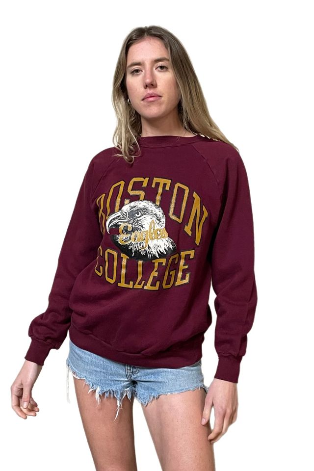 Vintage Boston College University Black Sweater Medium Sweatshirt