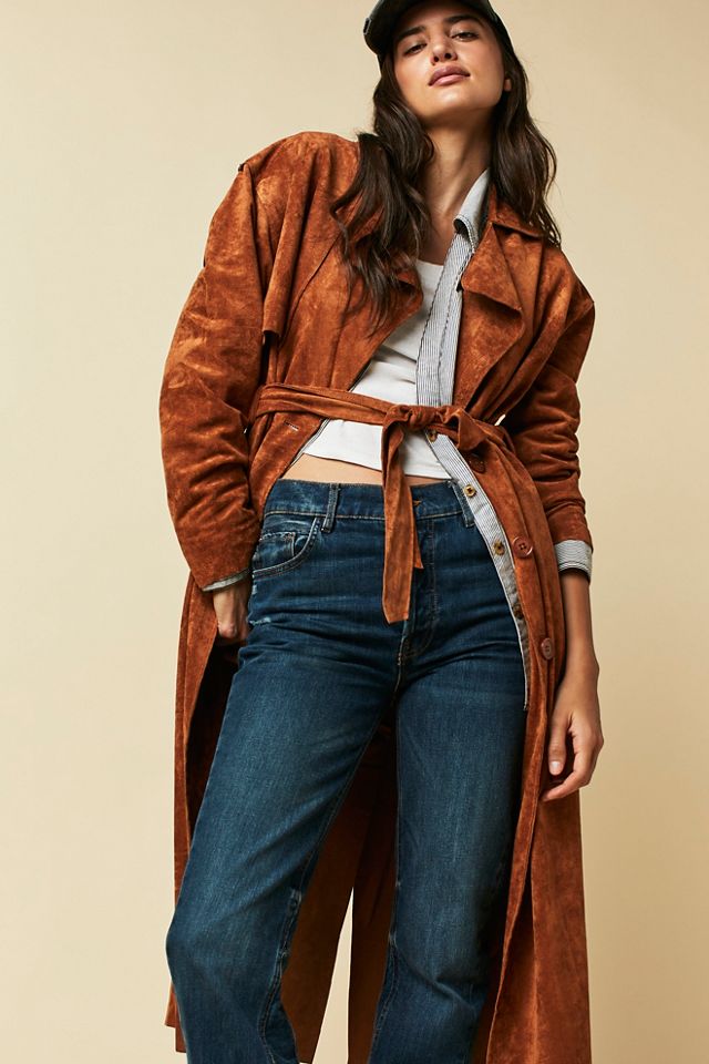 Blank NYC Vegan Suede Trench #3