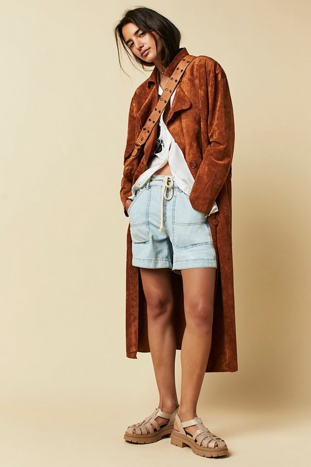 Blank NYC Vegan Suede Trench #4