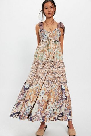Bluebell Maxi Dress by Free People in Tan, Size: L
