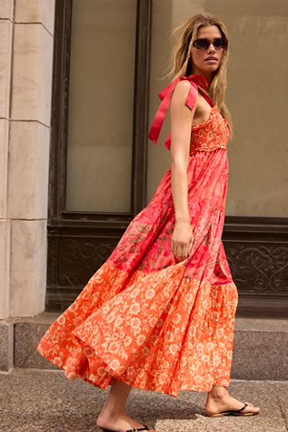 Bluebell Maxi Dress by Free People in Orange, Size: S