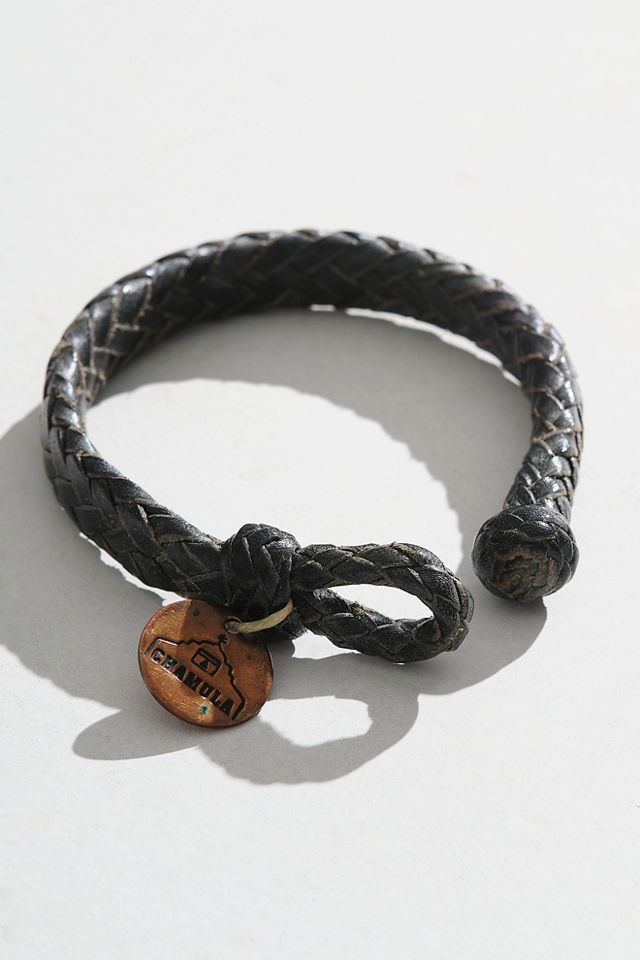 Flat Weave Leather Bracelet #1