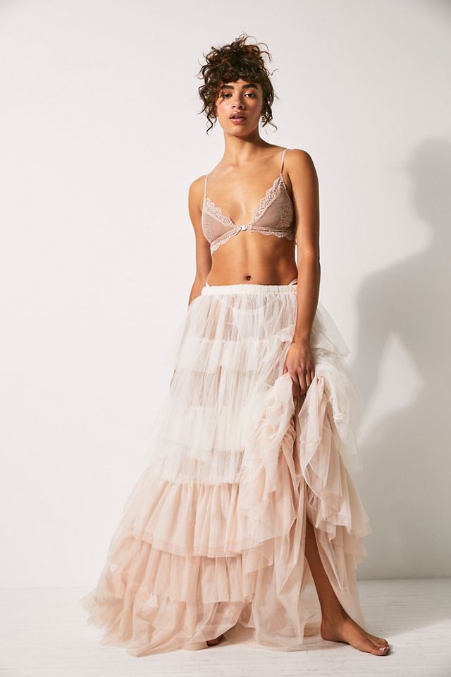 Tulle Much Half Slip