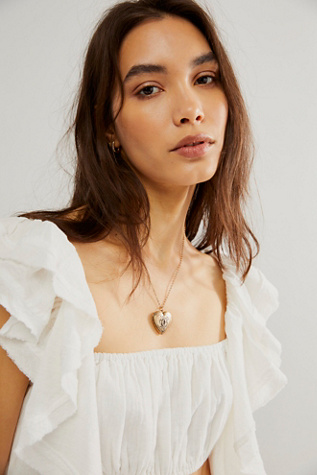 Monogram Necklace at Free People in O