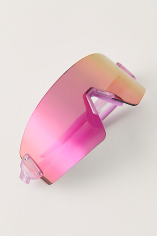 FixieBLAST Polarized Sunnies by Optic Nerve at Free People in Pink