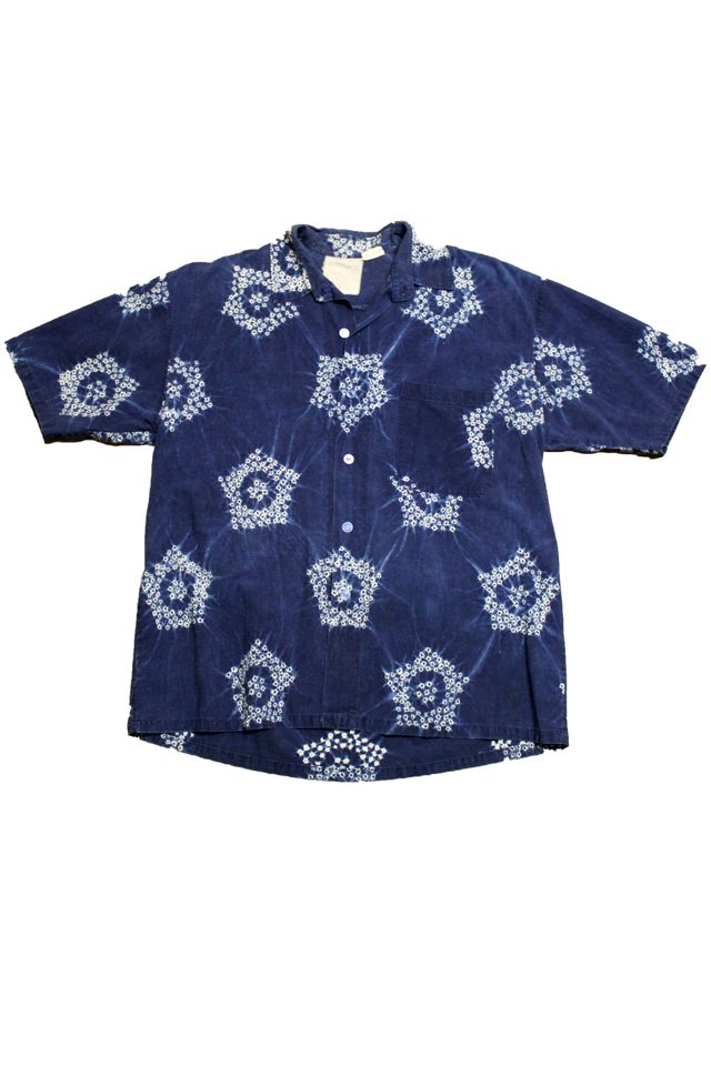 Vintage 1980's Handmade Indigo Batik Button Down Shirt Selected By ...