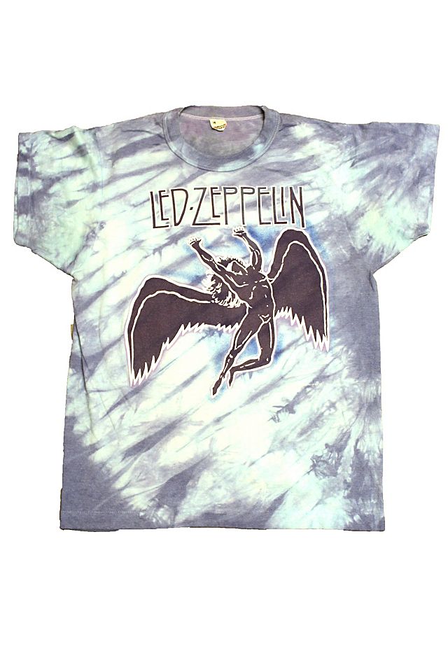 Vintage 1980's Led Zeppelin Tie-Dye T-Shirt Selected By Afterlife