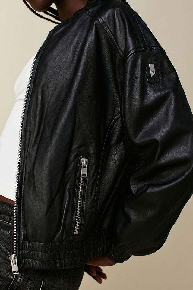 Mauritius Irka Leather Bomber Jacket #2