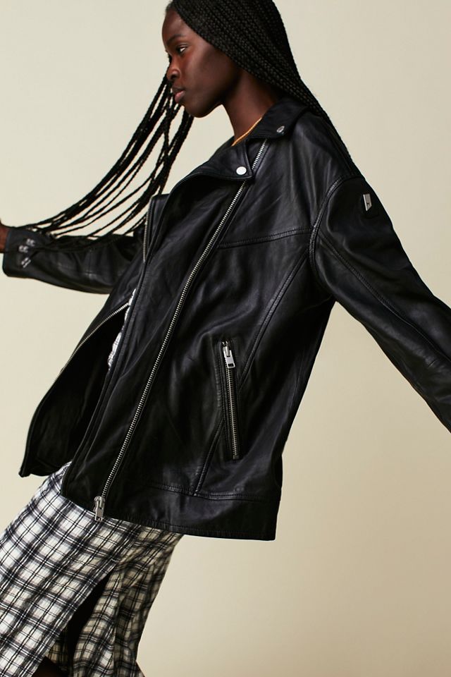 Free people monroe outlet leather jacket