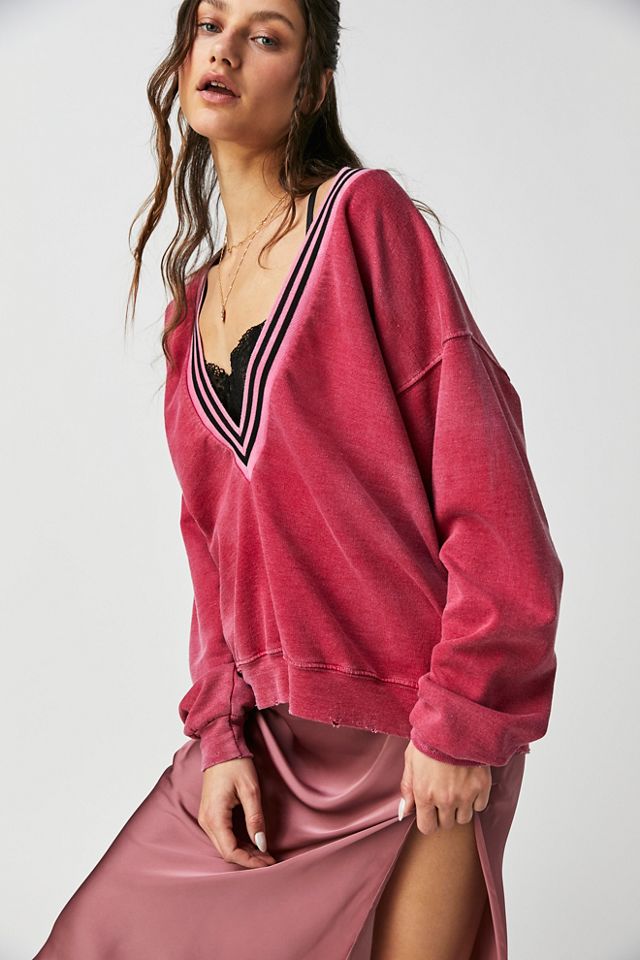 Pull à col en V Tricia Fix Collegiate #3