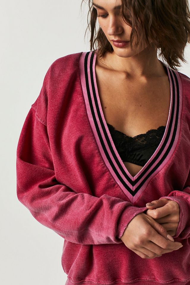 Pull à col en V Tricia Fix Collegiate #2