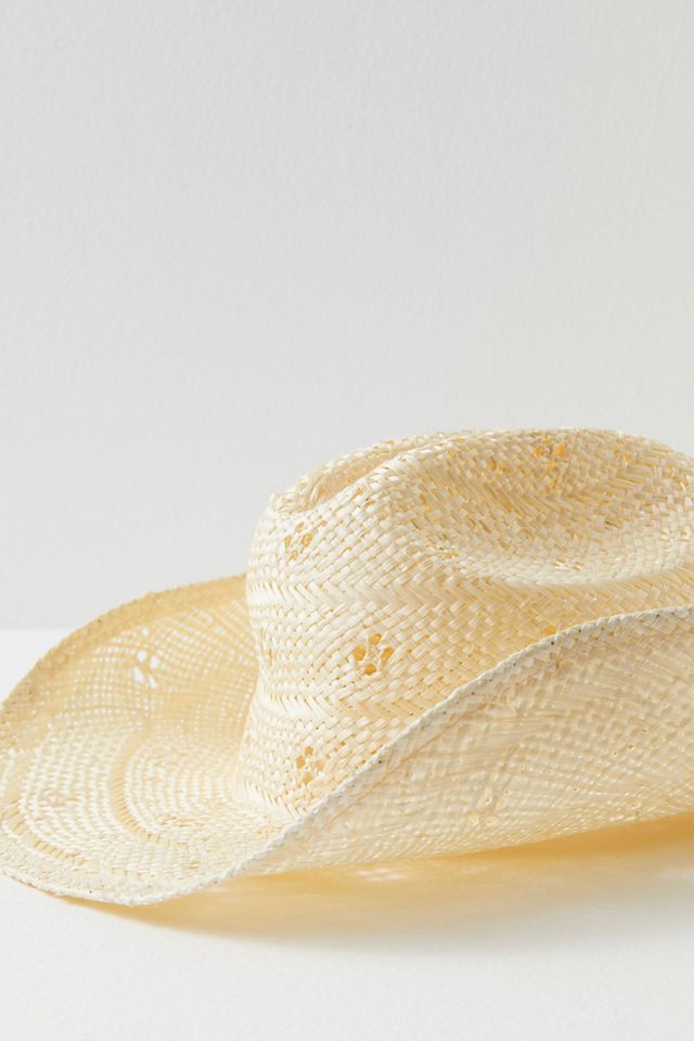 Desert Rose Straw Cowboy Hat #1