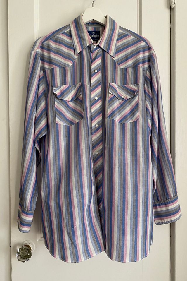 Vintage Wrangler Striped Western Shirt Selected by  | Free People