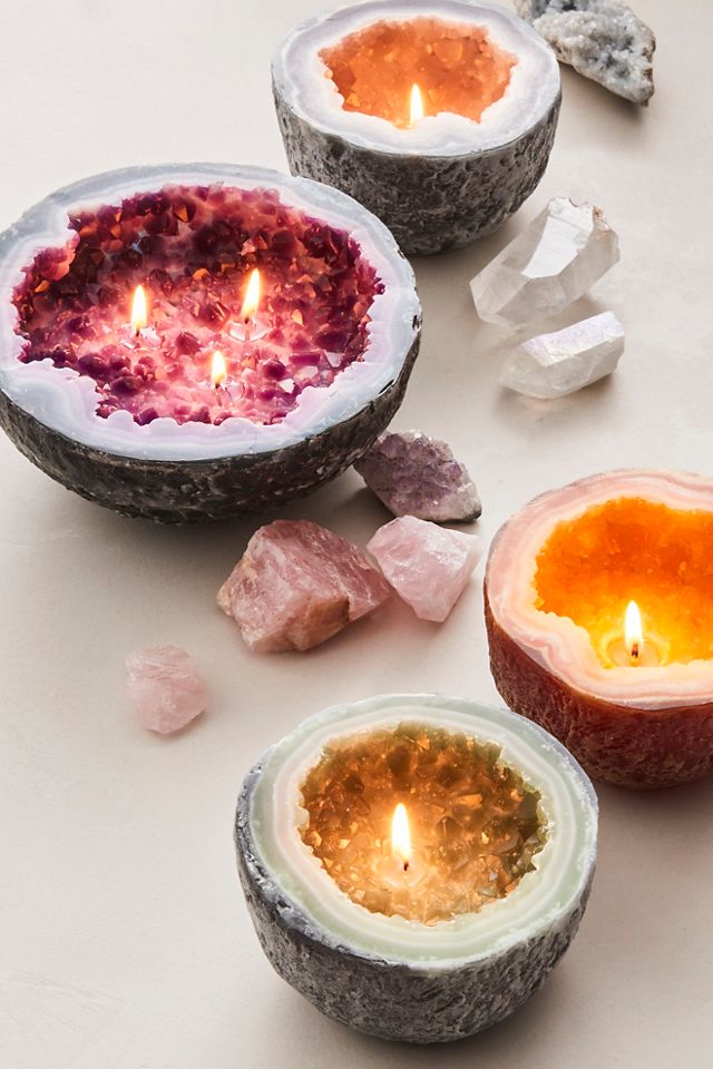Crystal Geode Candle #2