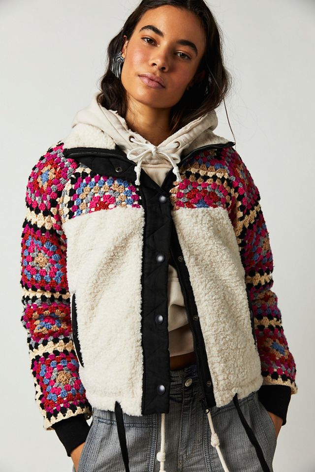 Cuddle Up Crochet Jacket Free People