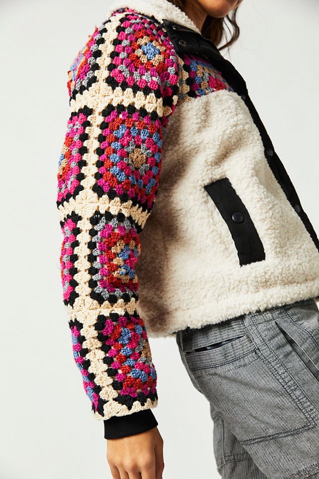 Cuddle Up Crochet Jacket Free People