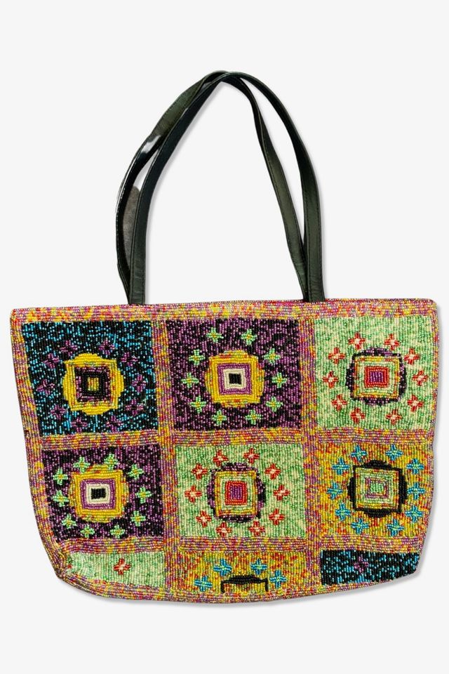 Vintage Colorful Beaded Purse