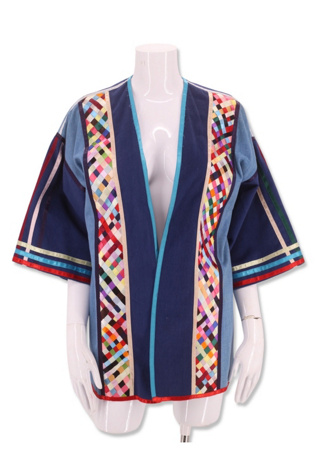 1970s Custom Denim Ribbon Jacket Selected By Ritual Vintage