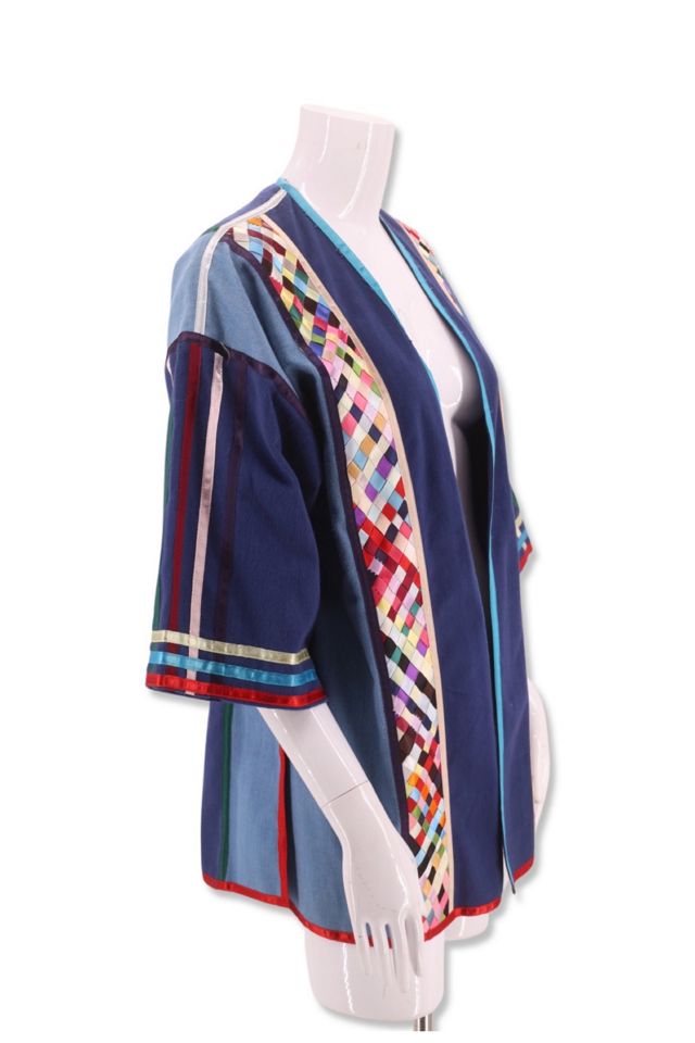 1970s Custom Denim Ribbon Jacket Selected By Ritual Vintage #1