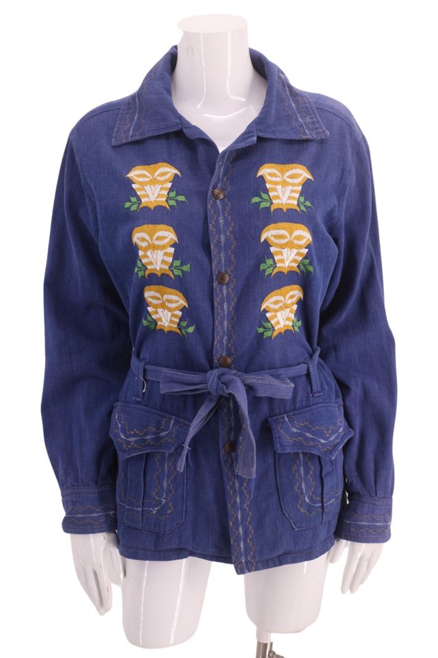 The Barn Owl Vintage Buckaroo Sherpa Denim Jacket