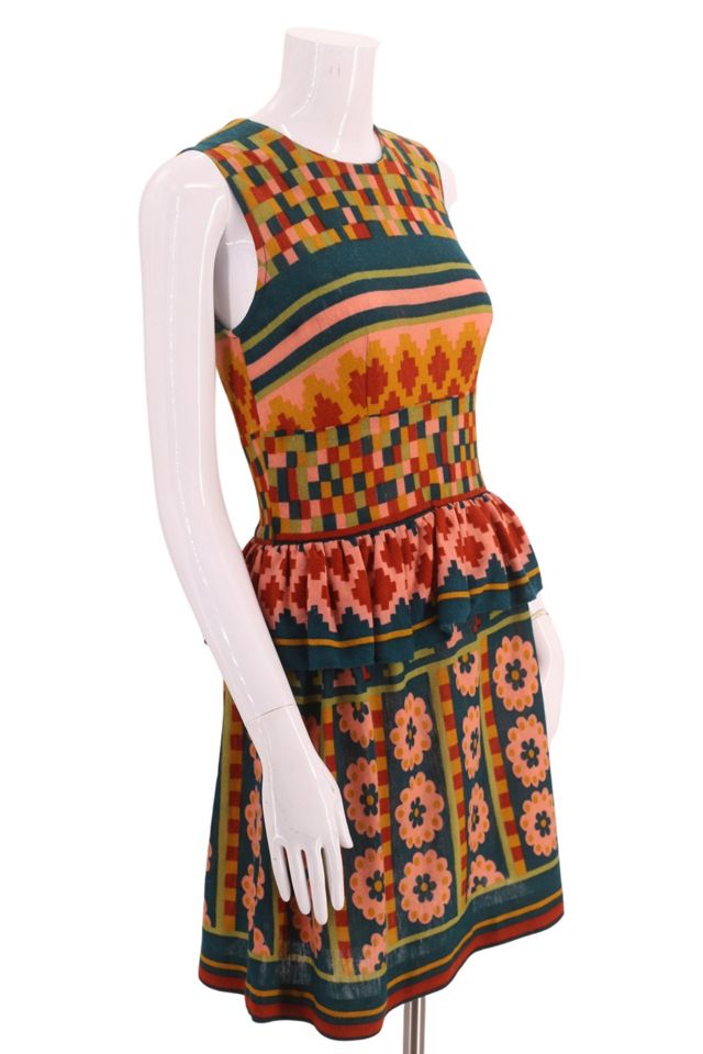 1960s Mod Print Colorful Mini Dress Selected By Ritual Vintage #1
