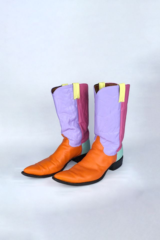 Colour block boots best sale