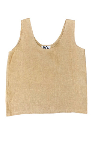 1990s Vintage Linen Tank Top  Selected by BusyLady Baca & The Goods