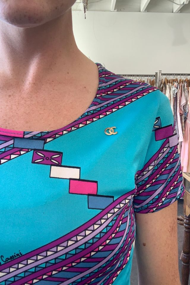 Vintage Oleg Cassini Patterned Tee Selected by The Curatorial Dept. #3