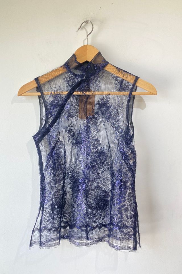 【Shalom】TELEPATHY LACE TOP ODCOCD Women's Fashion Sleeveless Lace Top (as1, Alpha, xx_s