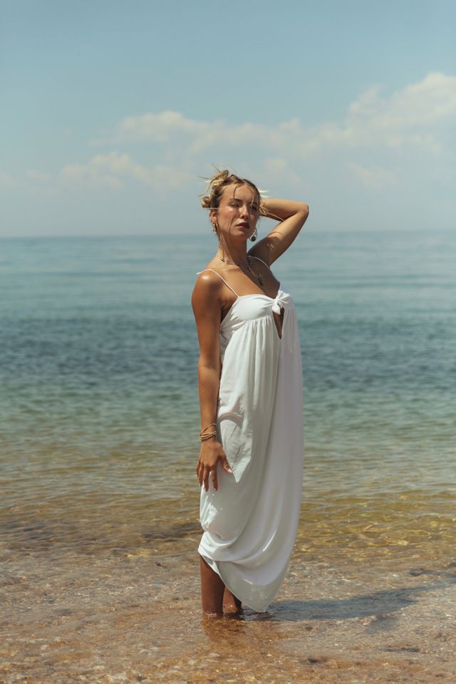 free people white dress Vintage Tie Selected By Pre Loved racerback detail with a zippered pocket Free People Women's Juno Short