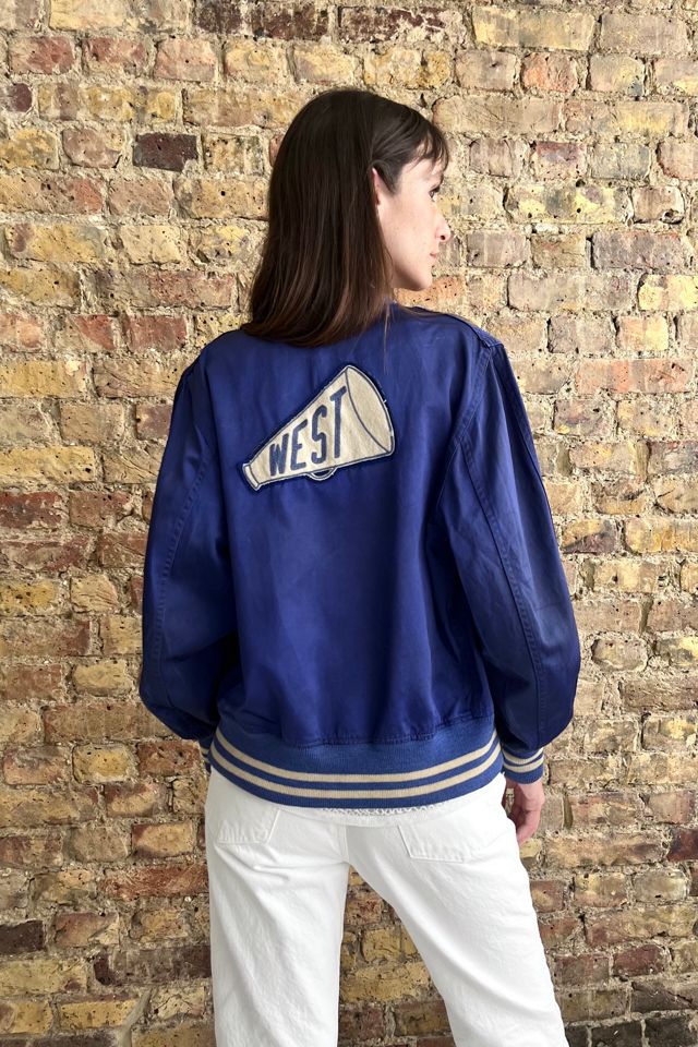 Vintage 1950s 50s satin stadium jacket