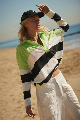 Prepped Stripe Polo product page