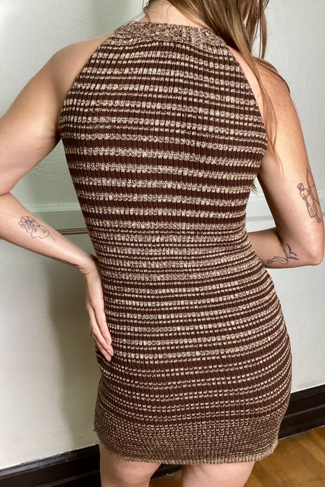 Vintage Brown Knit Sleeveless Dress Selected by Cherry #1