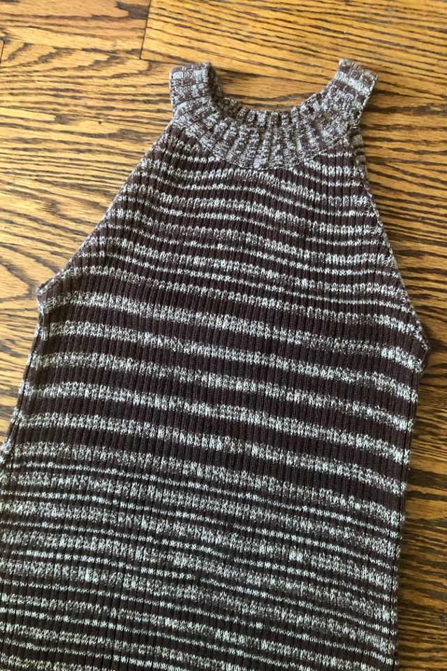 Vintage Brown Knit Sleeveless Dress Selected by Cherry #3