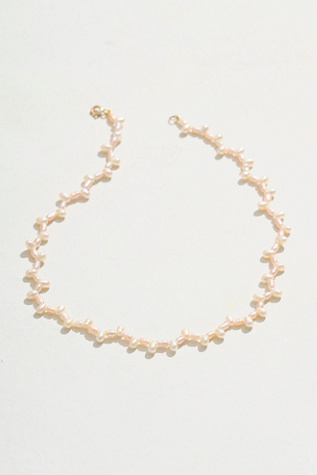 Babyanything Dream Drop Pink Pearl Necklace