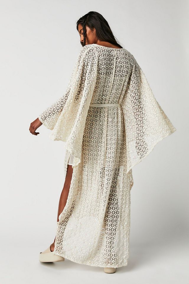 Caftan au crochet avec sequins Helene #1