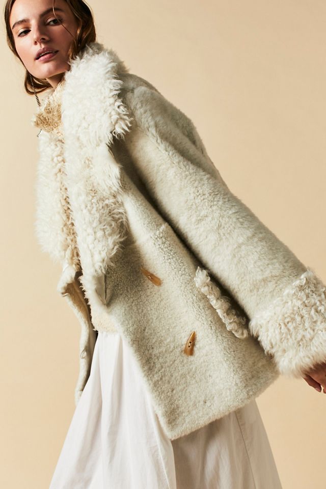 Free people shop teddy bear coat