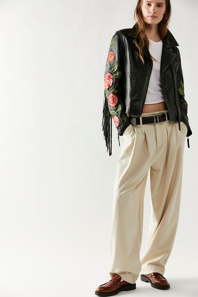 Free People FP X Mauritius Crissy Floral Fringe Jacket - 80108863